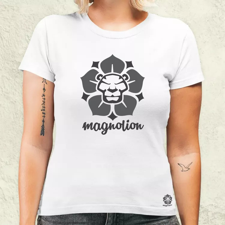 Magnolion szürke női póló
