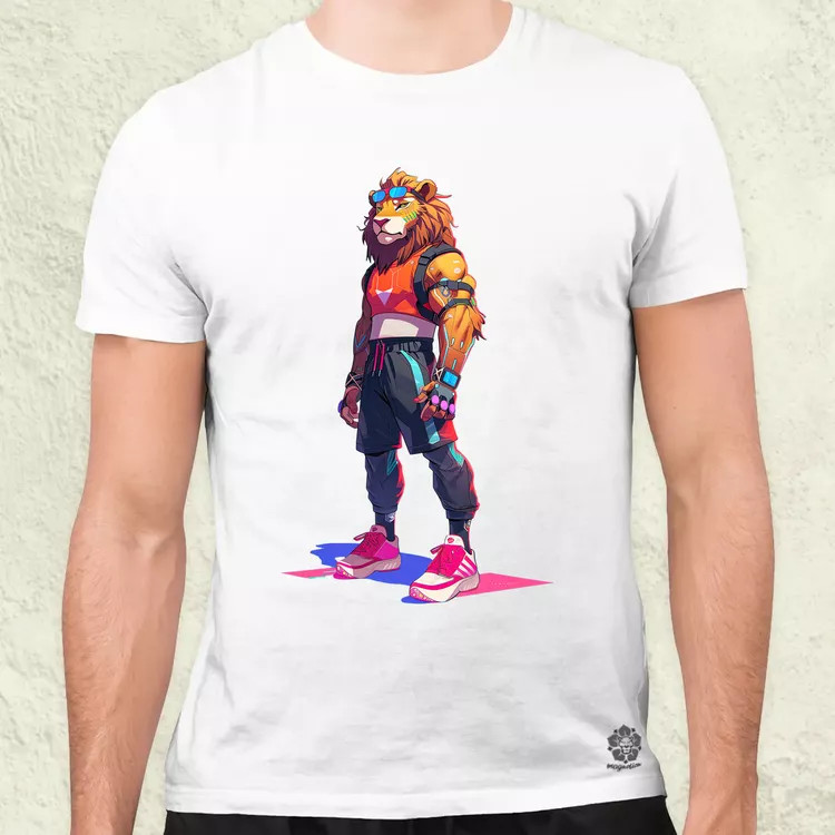 Valorant art oroszlán v3 férfi póló