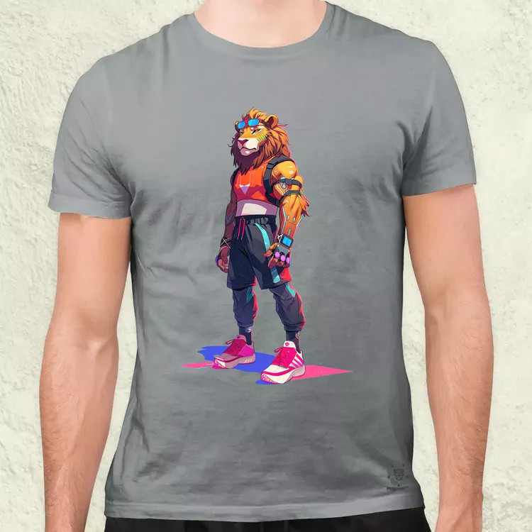 Valorant art oroszlán v3 férfi póló