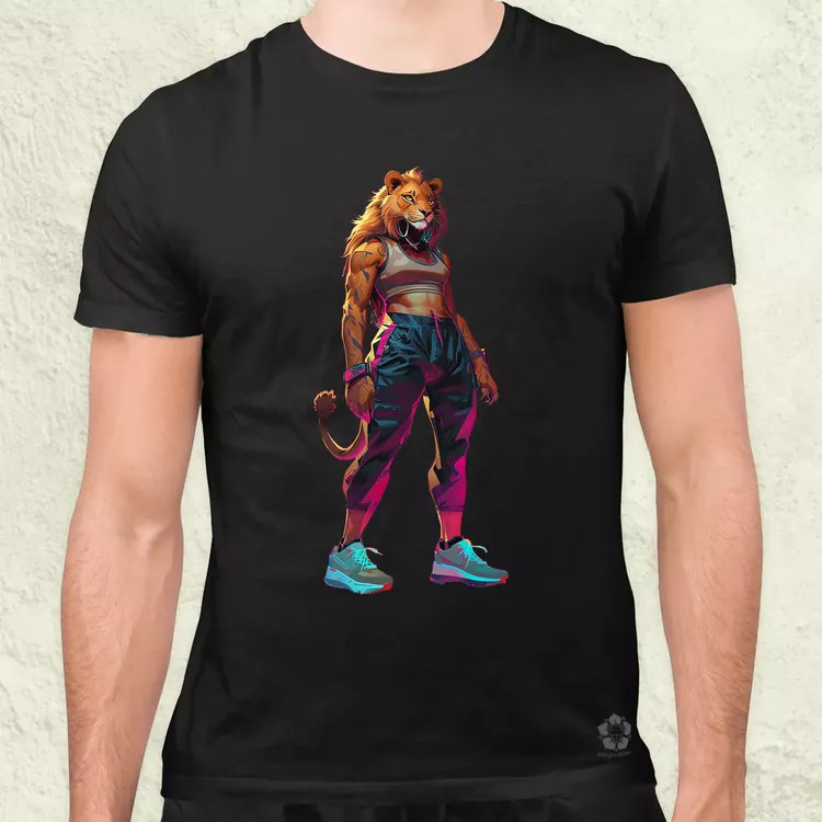 Valorant art oroszlán v4 férfi póló