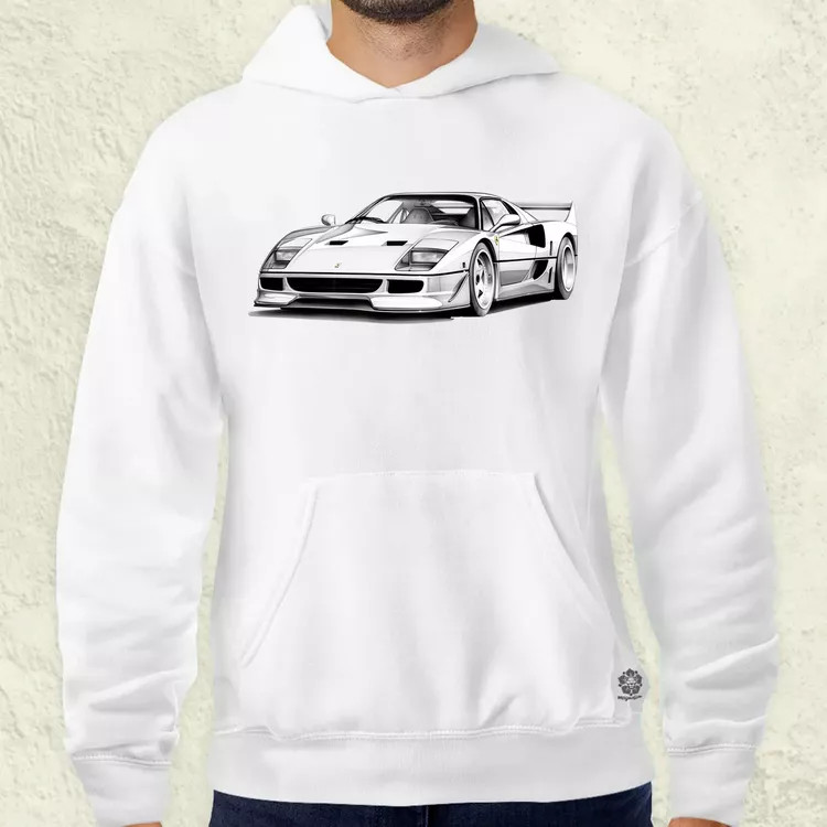 Ferrari F40 rajz v1 férfi pulóver