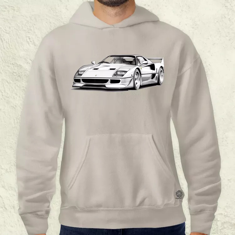 Ferrari F40 rajz v1 férfi pulóver