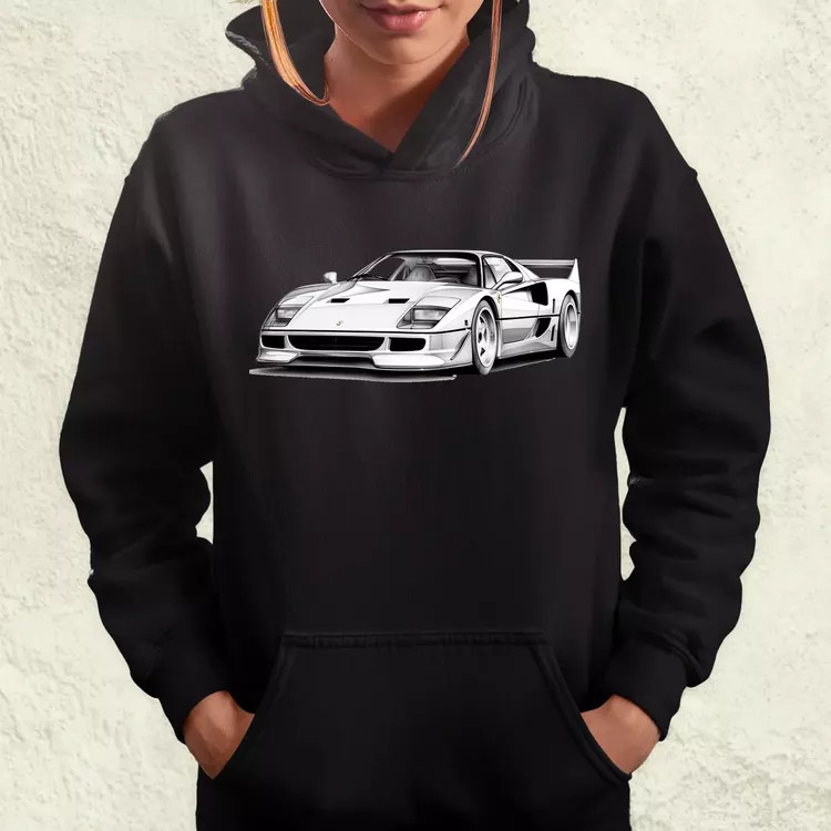 Ferrari F40 rajz v1 női pulóver