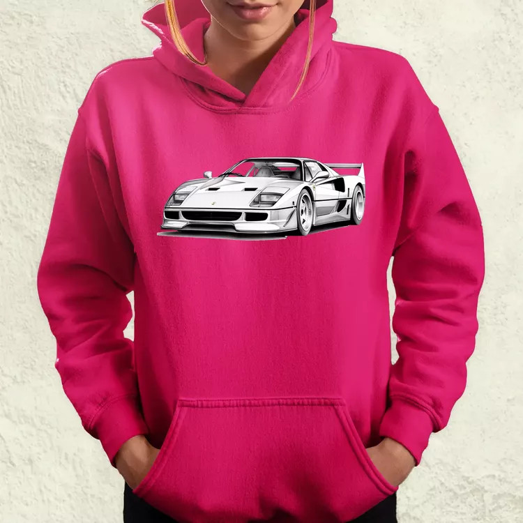 Ferrari F40 rajz v1 női pulóver