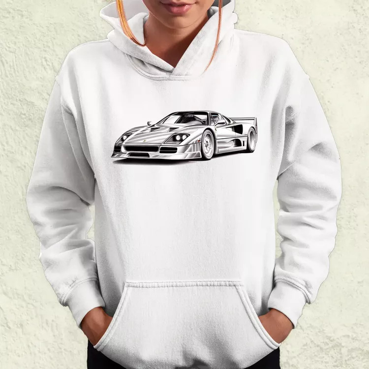 Ferrari F40 rajz v2 női pulóver