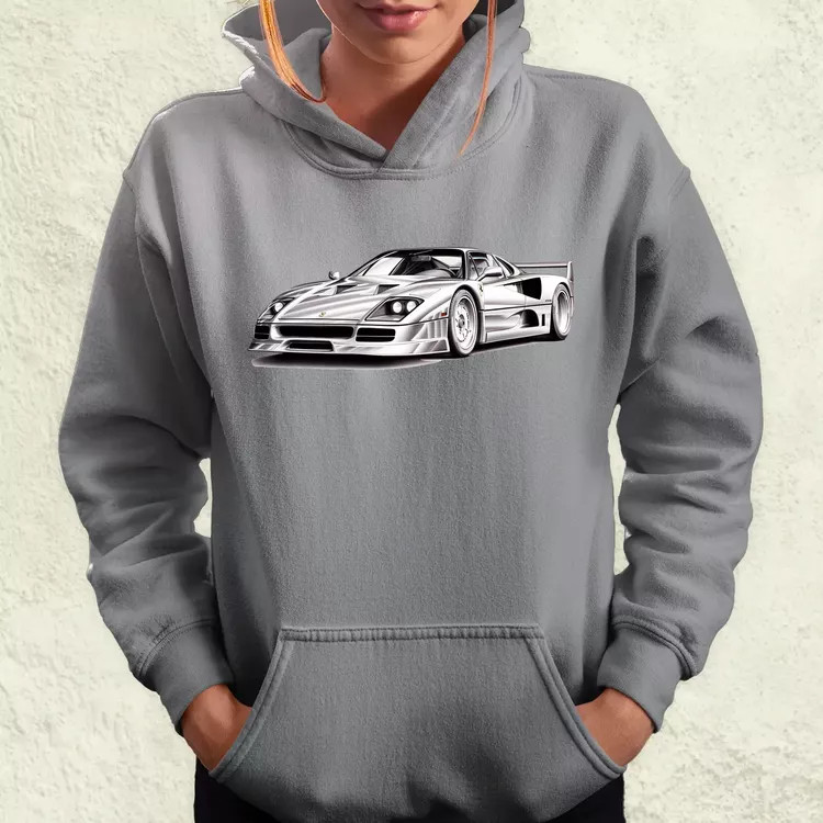 Ferrari F40 rajz v2 női pulóver