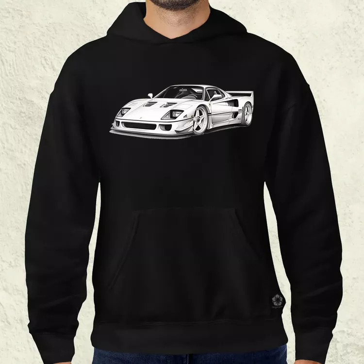 Ferrari F40 rajz v3 férfi pulóver