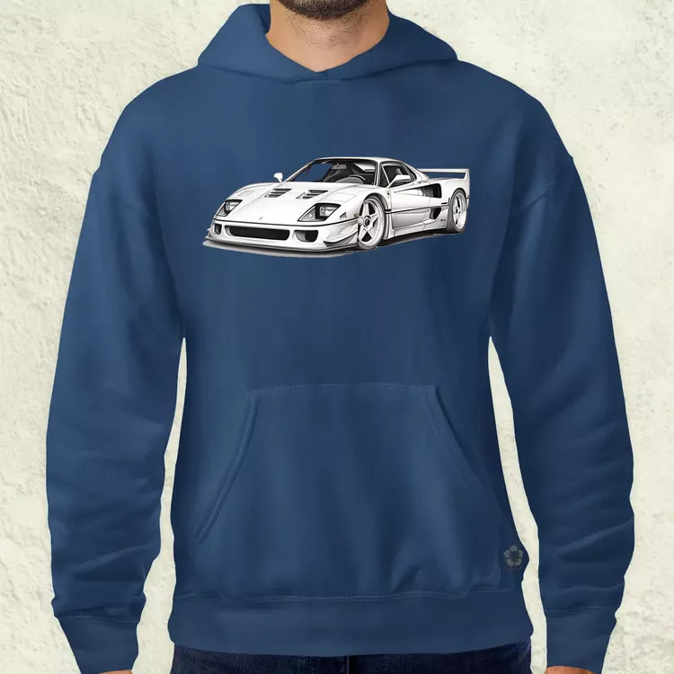 Ferrari F40 rajz v3 férfi pulóver