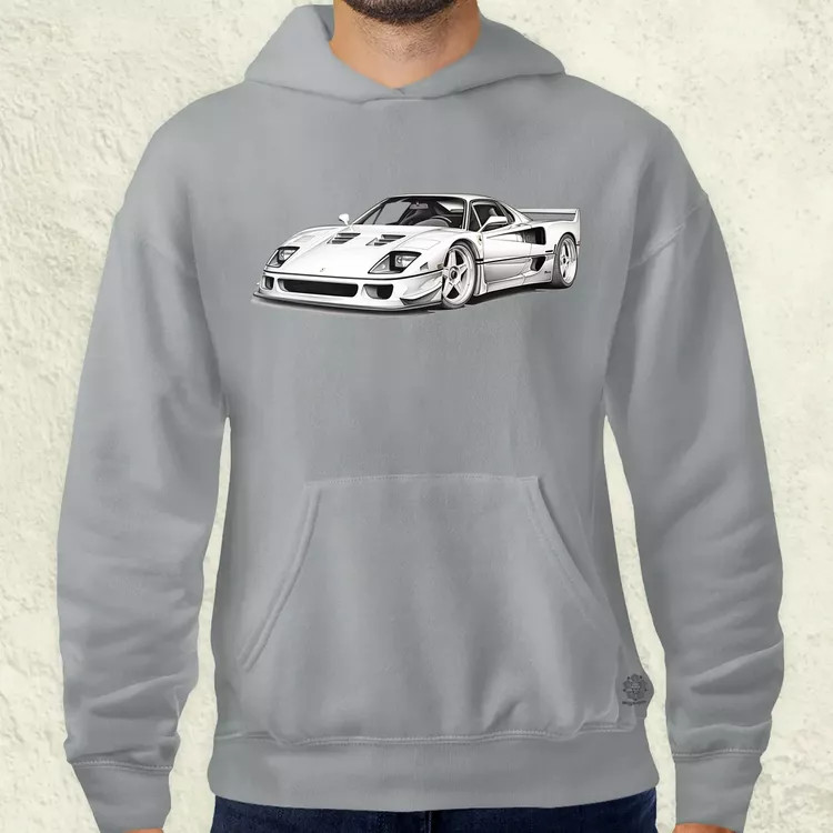 Ferrari F40 rajz v3 férfi pulóver