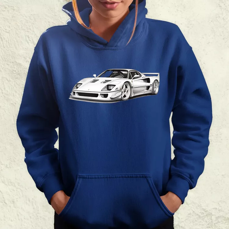 Ferrari F40 rajz v3 női pulóver