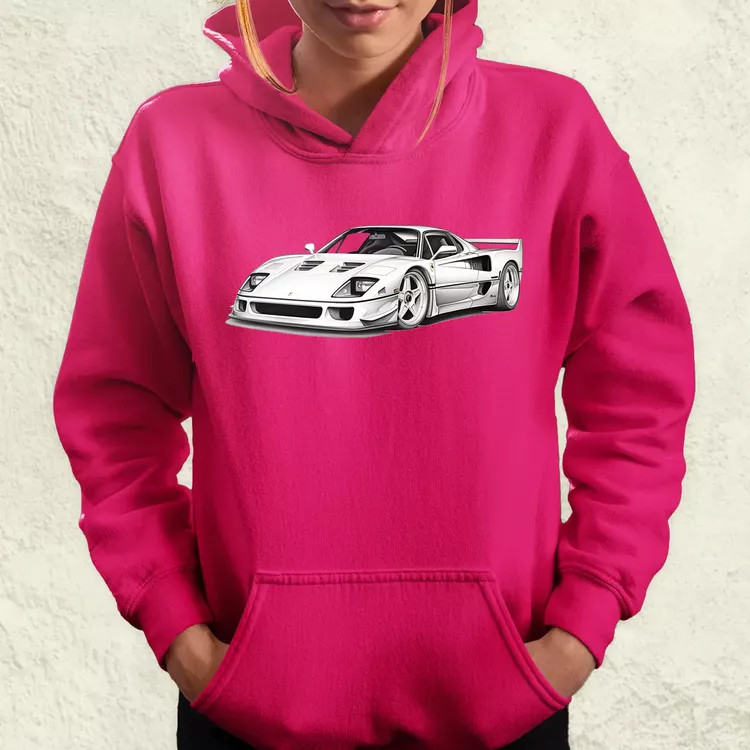 Ferrari F40 rajz v3 női pulóver