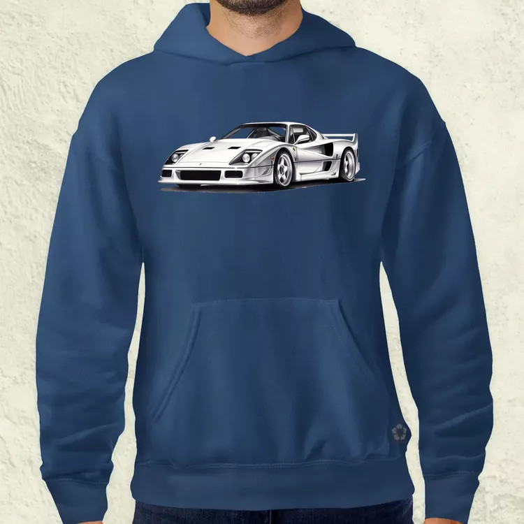 Ferrari F40 rajz v4 férfi pulóver