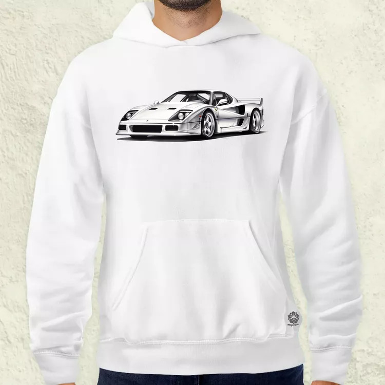Ferrari F40 rajz v4 férfi pulóver