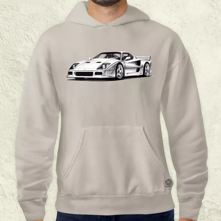 Ferrari F40 rajz v4 férfi pulóver