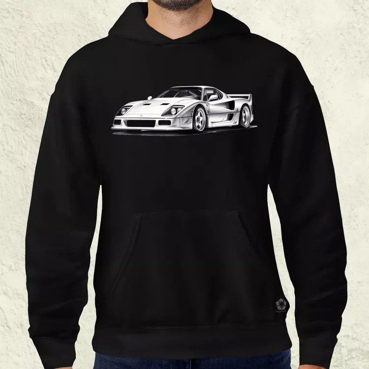 Ferrari F40 rajz v4 férfi pulóver