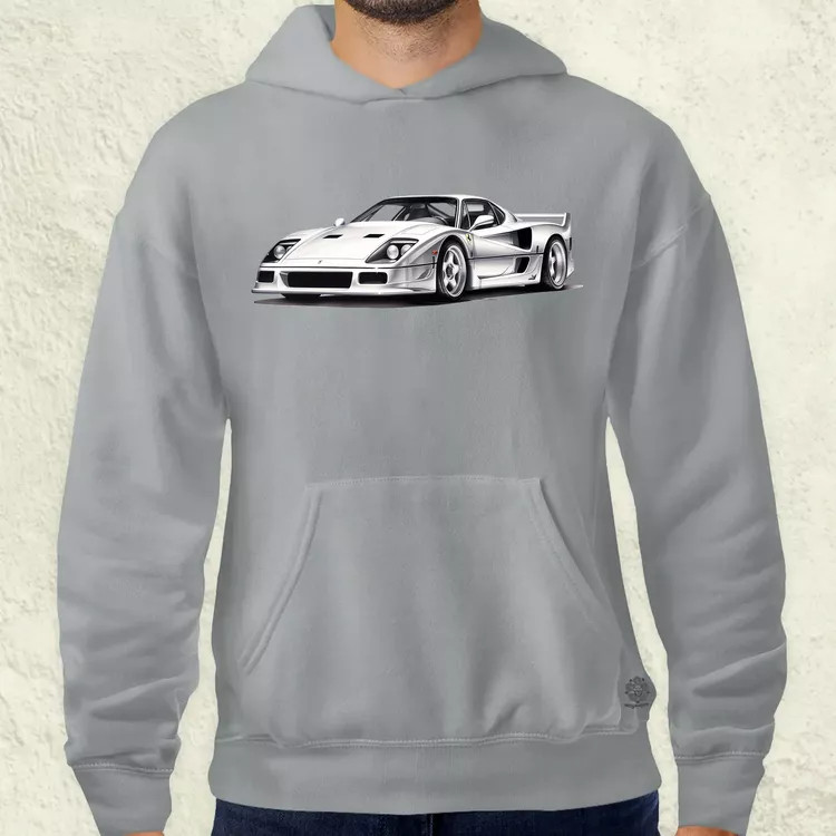 Ferrari F40 rajz v4 férfi pulóver