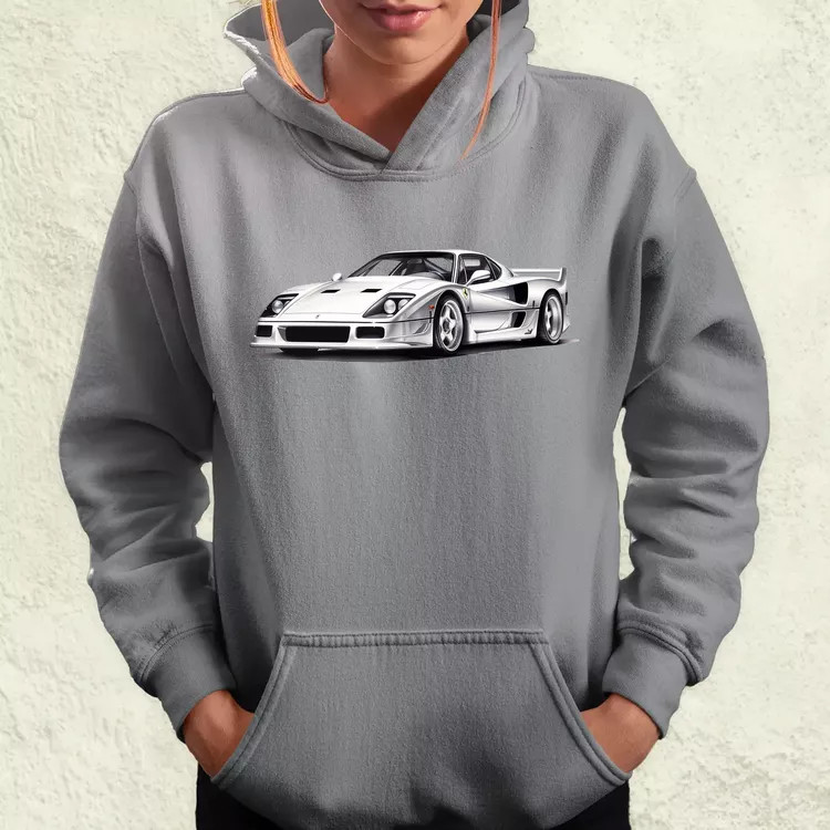 Ferrari F40 rajz v4 női pulóver