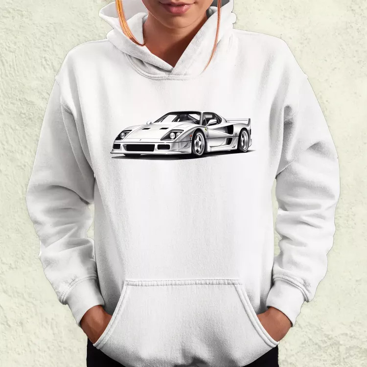 Ferrari F40 rajz v4 női pulóver