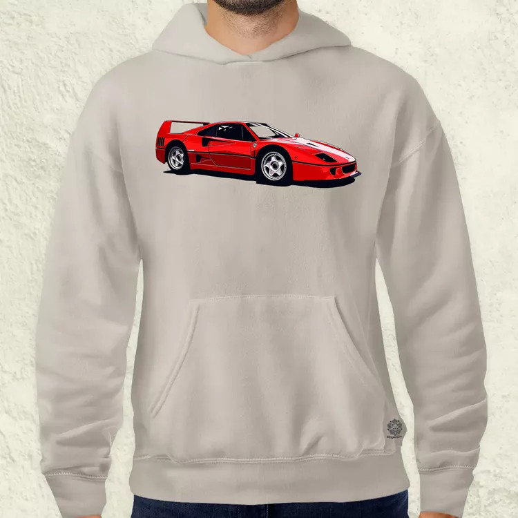Ferrari F40 rajz v5 férfi pulóver