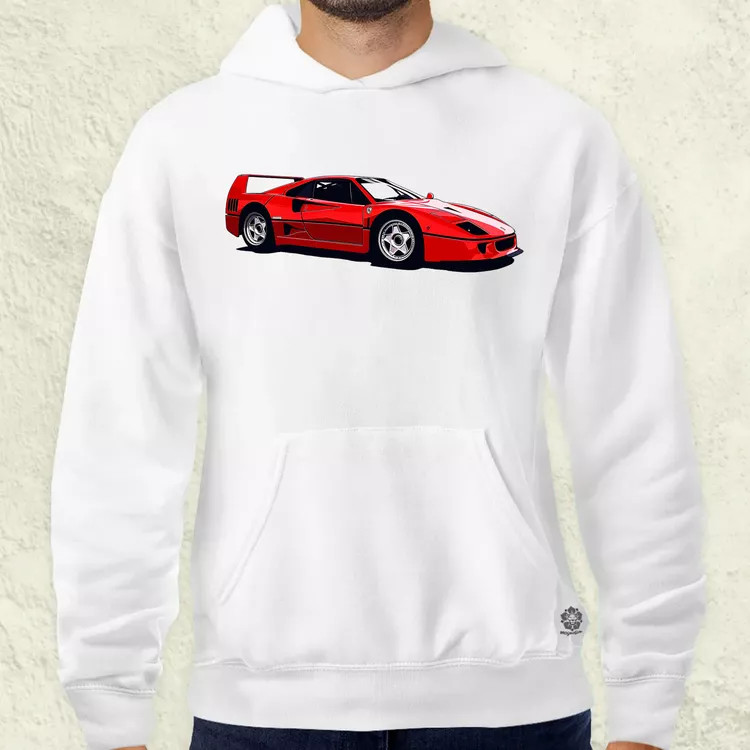 Ferrari F40 rajz v5 férfi pulóver
