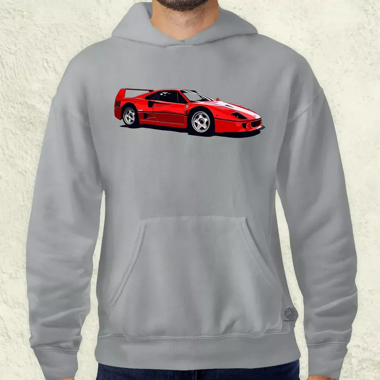 Ferrari F40 rajz v5 férfi pulóver