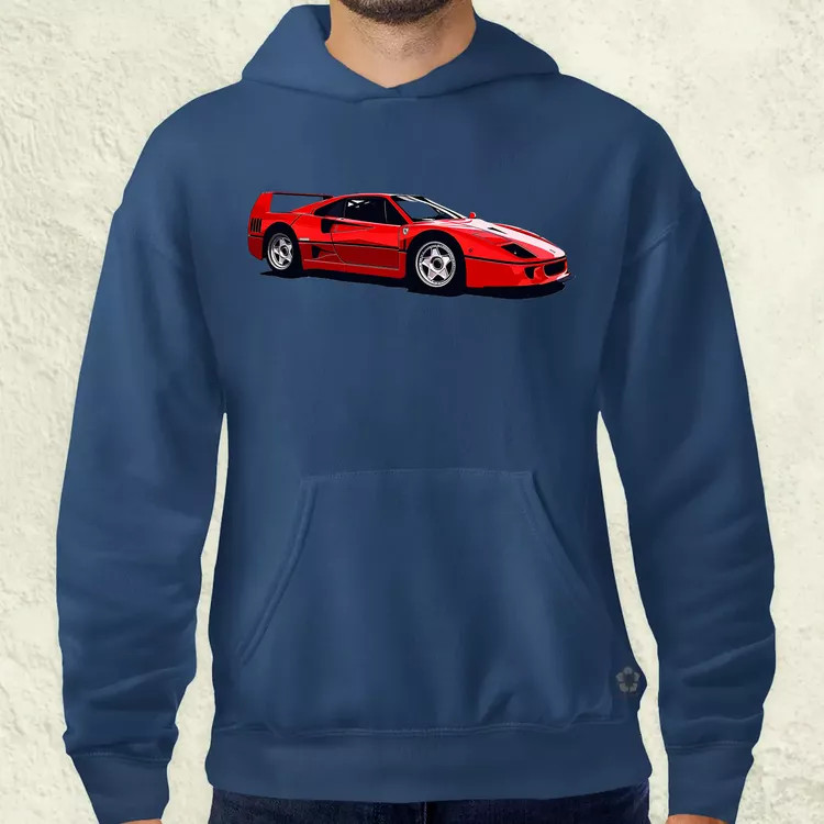 Ferrari F40 rajz v5 férfi pulóver