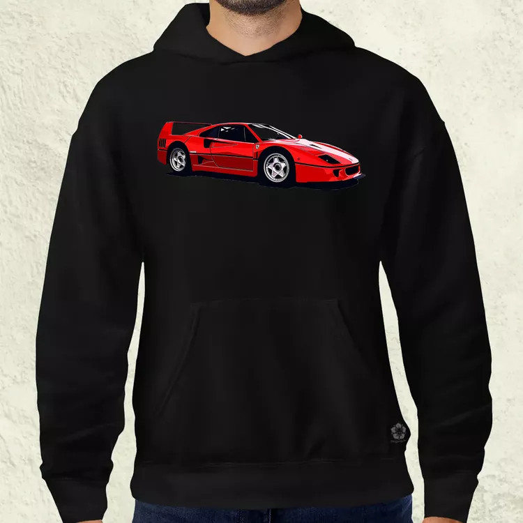 Ferrari F40 rajz v5 férfi pulóver