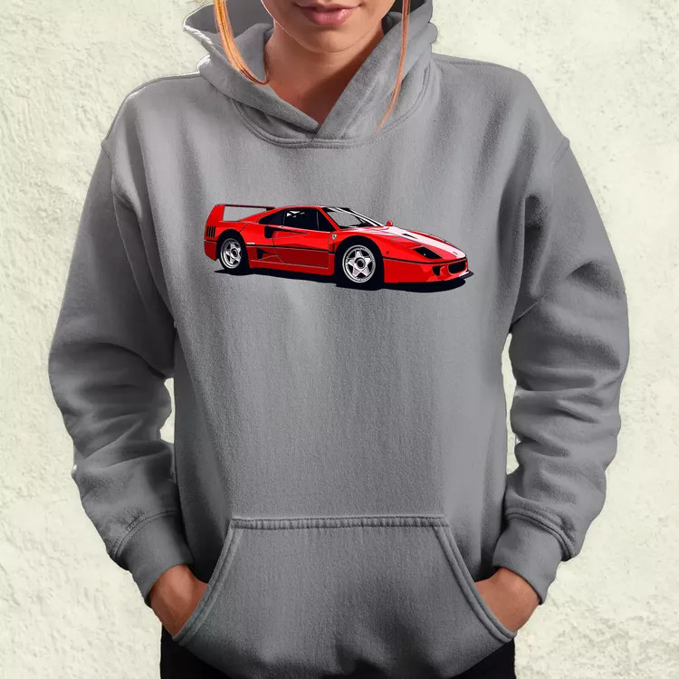 Ferrari F40 rajz v5 női pulóver