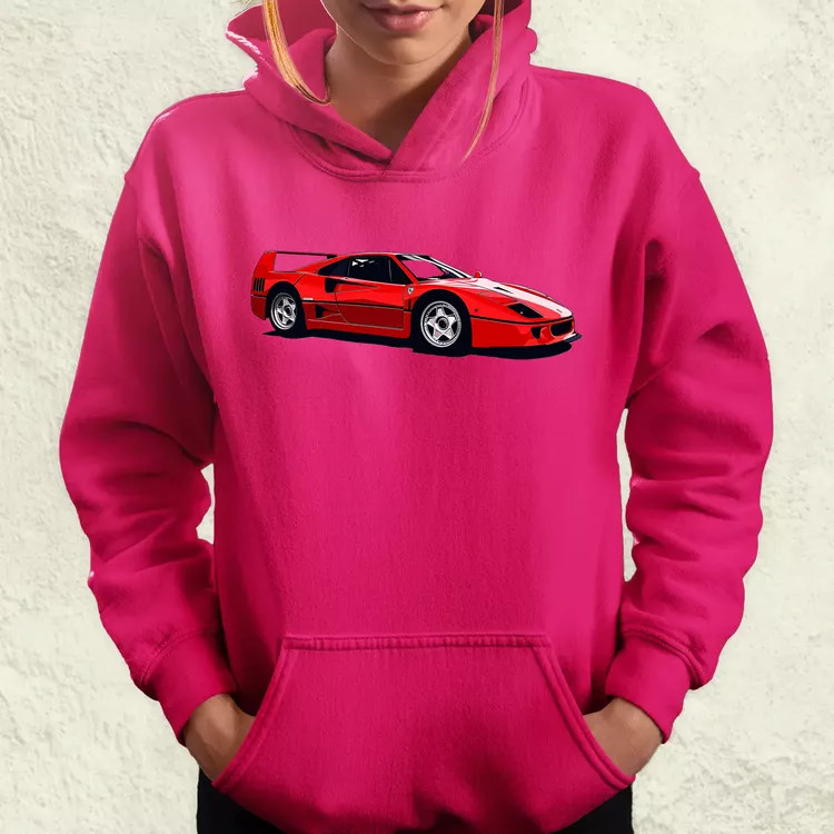 Ferrari F40 rajz v5 női pulóver