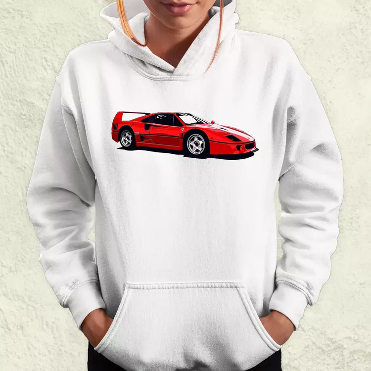Ferrari F40 rajz v5 női pulóver