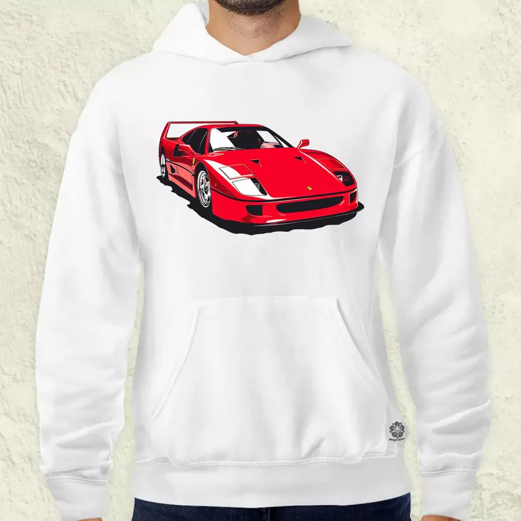 Ferrari F40 rajz v6 férfi pulóver