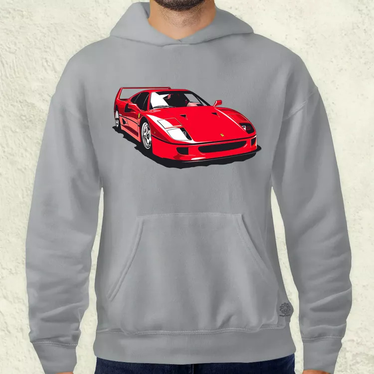 Ferrari F40 rajz v6 férfi pulóver