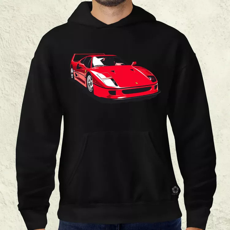 Ferrari F40 rajz v6 férfi pulóver