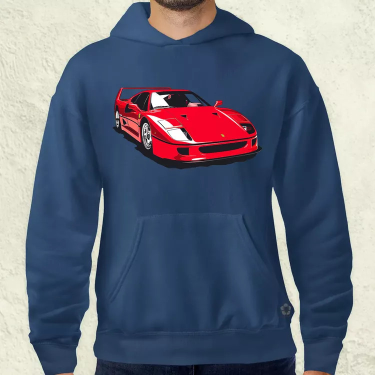 Ferrari F40 rajz v6 férfi pulóver