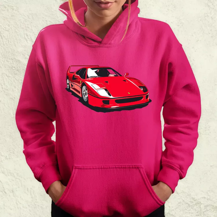 Ferrari F40 rajz v6 női pulóver