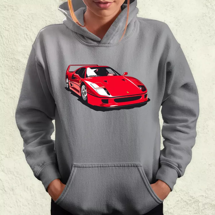 Ferrari F40 rajz v6 női pulóver