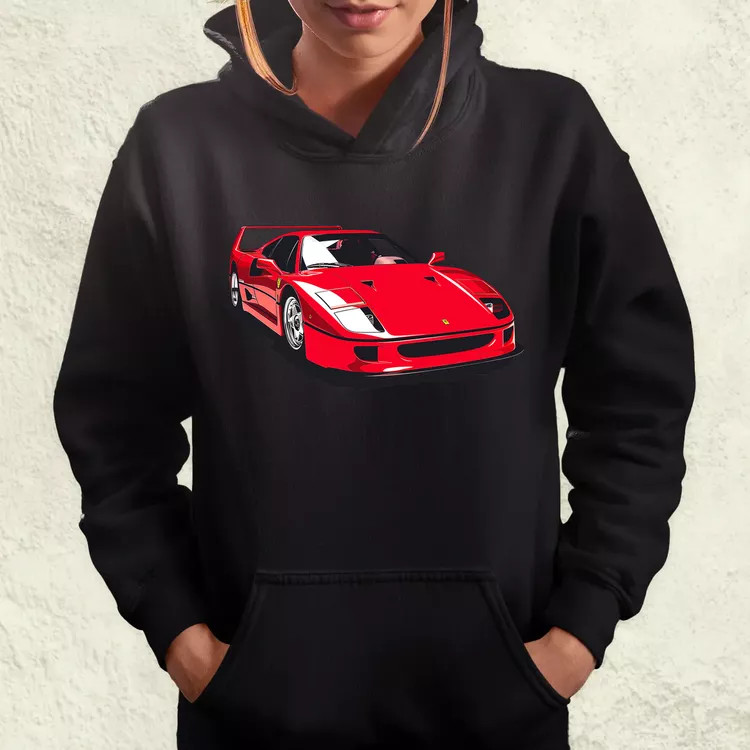 Ferrari F40 rajz v6 női pulóver