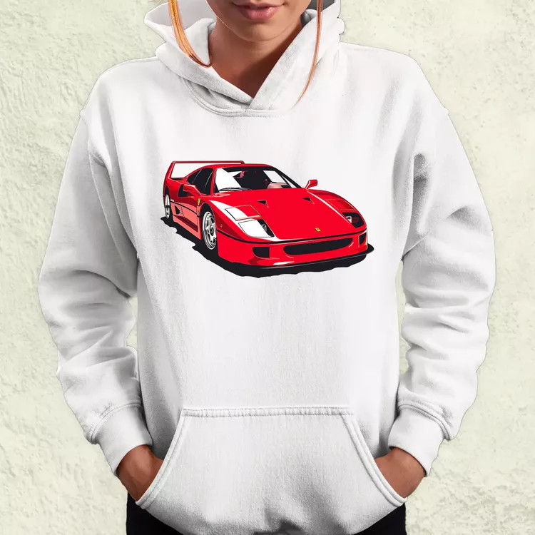 Ferrari F40 rajz v6 női pulóver