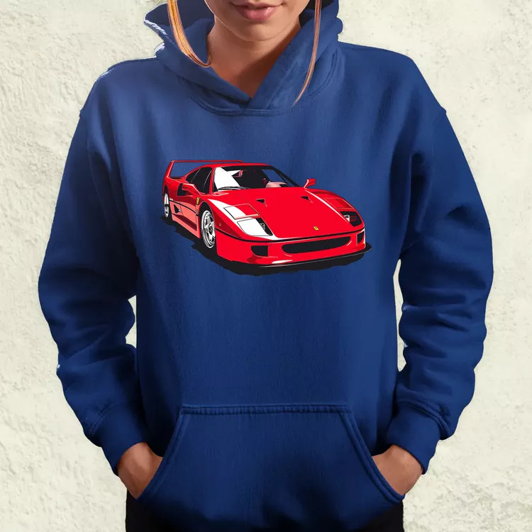 Ferrari F40 rajz v6 női pulóver