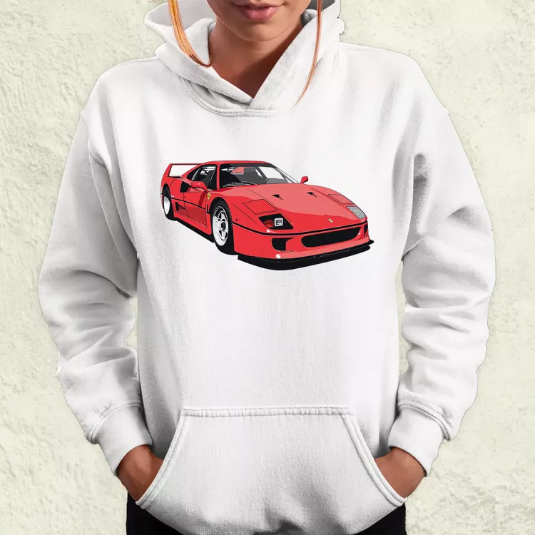 Ferrari F40 rajz v7 női pulóver