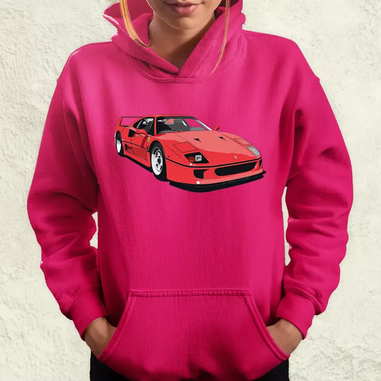 Ferrari F40 rajz v7 női pulóver