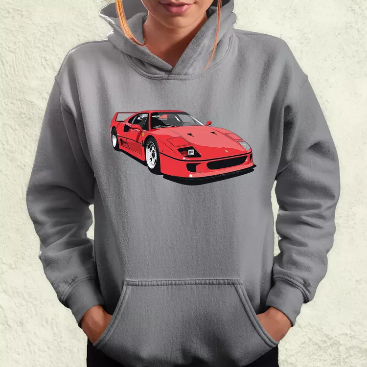 Ferrari F40 rajz v7 női pulóver