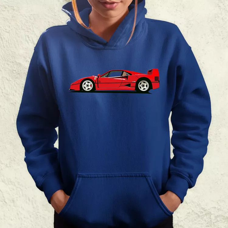 Ferrari F40 rajz v9 női pulóver