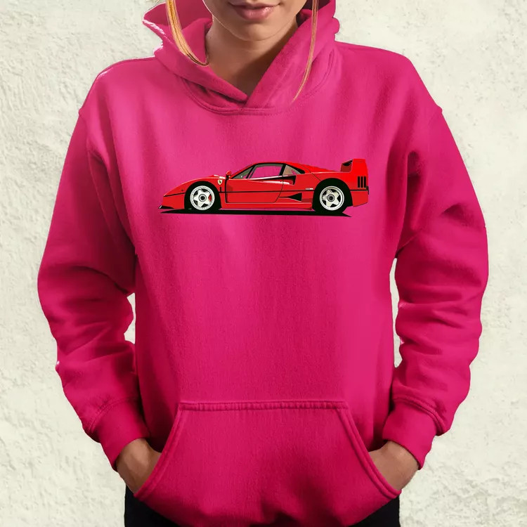 Ferrari F40 rajz v9 női pulóver