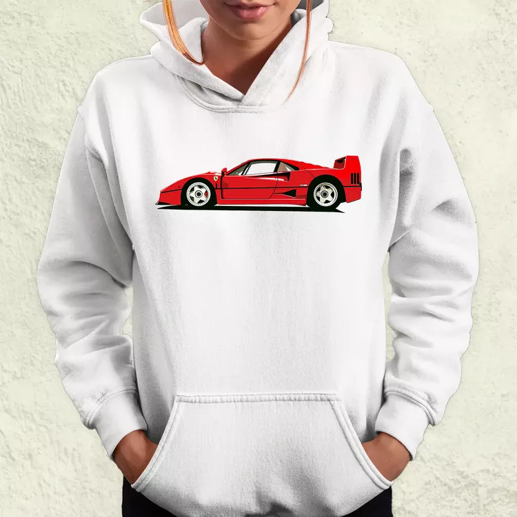 Ferrari F40 rajz v9 női pulóver