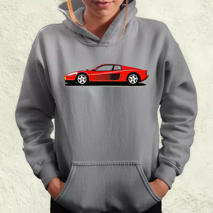 Ferrari Testarossa rajz v5 női pulóver