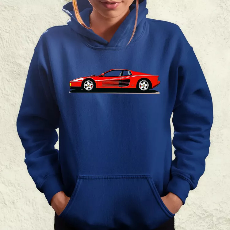 Ferrari Testarossa rajz v5 női pulóver