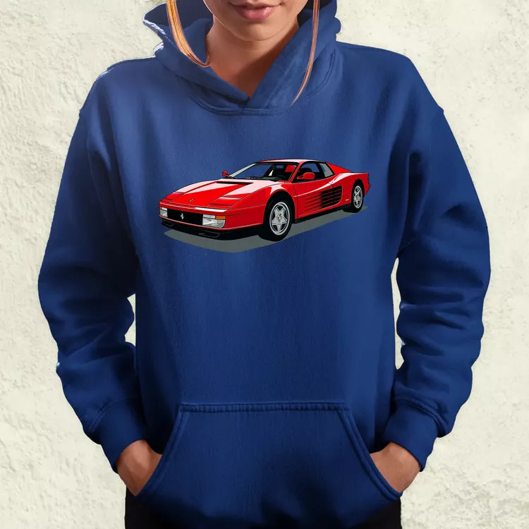 Ferrari Testarossa rajz v7 női pulóver