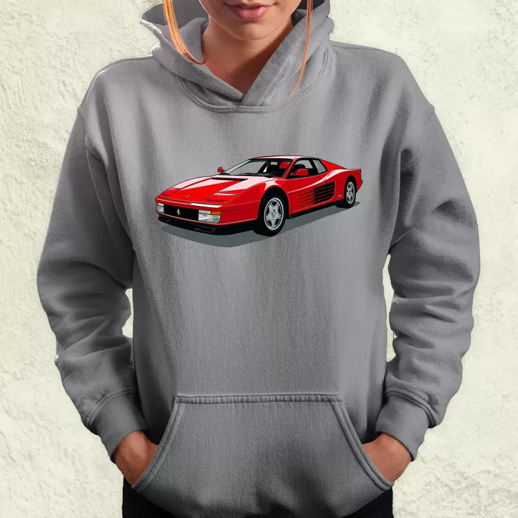 Ferrari Testarossa rajz v7 női pulóver