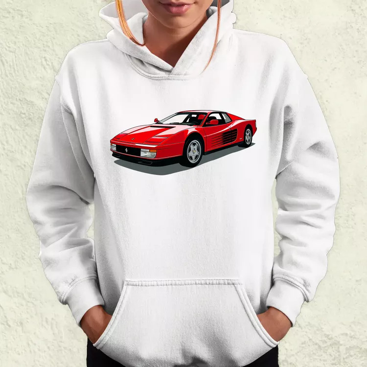 Ferrari Testarossa rajz v7 női pulóver
